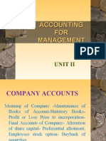 Accounting FOR Management