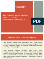 Teks Prosedur Pertemuan 1