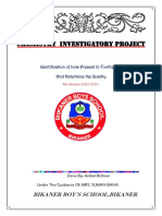 1 - Updated - 423235841 Chemistry Investigatory Project XII On Toothpaste Analysis