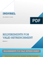 Indurel Module 10 Requirements For Valid Retrenchment