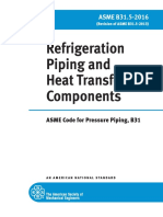 Refrigeration Piping and Heat Transfer Components: ASME B31.5-2016