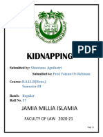 Kidnapping- Shantanu Agnihotri