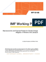 Macroeconomic and Financial Policies for Climate Change Mitigation WP 19 185, September 2019