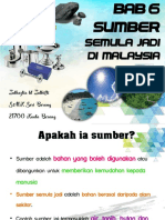 Bab 6 - Sumber Semula Jadi Di Malaysia
