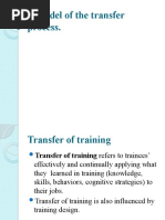 A Model of The Transfer Process