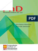 Handbook PHD 2020