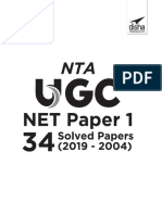 NTA UGC NET Paper 1 - 34 Solved Papers (2019 To 2004) 3rd Edition - Dr. Rashmi Singh