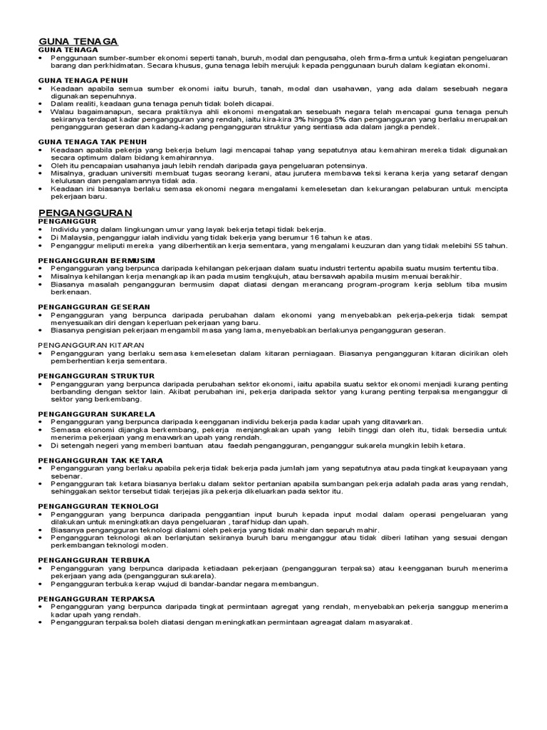 N1 Pengangguran Pdf