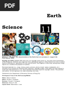 Earth Science 11 - Q1 - M1