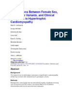 Associations Between Female Sex, Sarcomere Variants, and Clinical Outcomes in Hypertrophic Cardiomyopathy