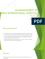 Supply Chain Management of Shifa International Hospital