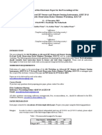 Affiliation Complete Mailing Address (Including Country) Mailing Address Continued Email: Affiliation Complete Mailing Address (Including Country) Mailing Address Continued Email