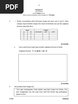 Bahagian B Trial 2020 Pdf