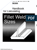 AWS Handbook Fillet Weld Sizes 1997
