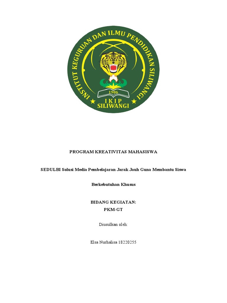 Anas Santoso - Universitas Mercu Buana - PKM-GT | PDF