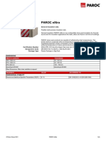 Paroc Extra: Product Datasheet