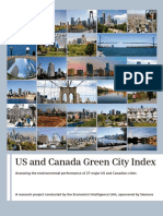 US and Canada Green City Index