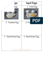 Fresh Eggs Aged Eggs: TLE 10-Cookery