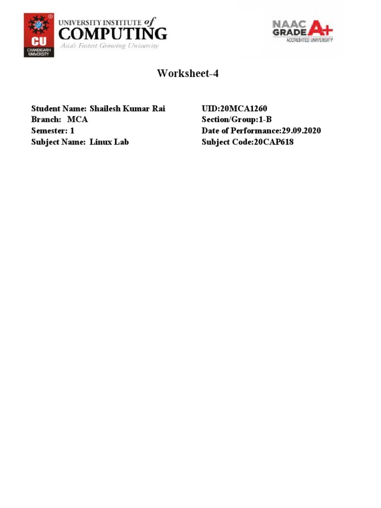 Linux User and Group Management Lab | PDF | Operating System Technology ...