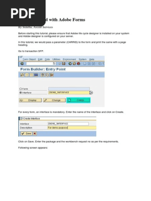 Sap Abap Adobe Forms