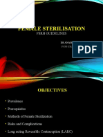 Female Sterilisation: FSRH Guidelines