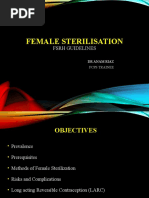 Female Sterilisation: FSRH Guidelines