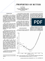 Thermal Properties of Butter: Peratures Between 17 and - 35°C