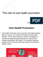Importance of oral health promotion