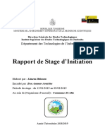 Rapport de Stage Initiation