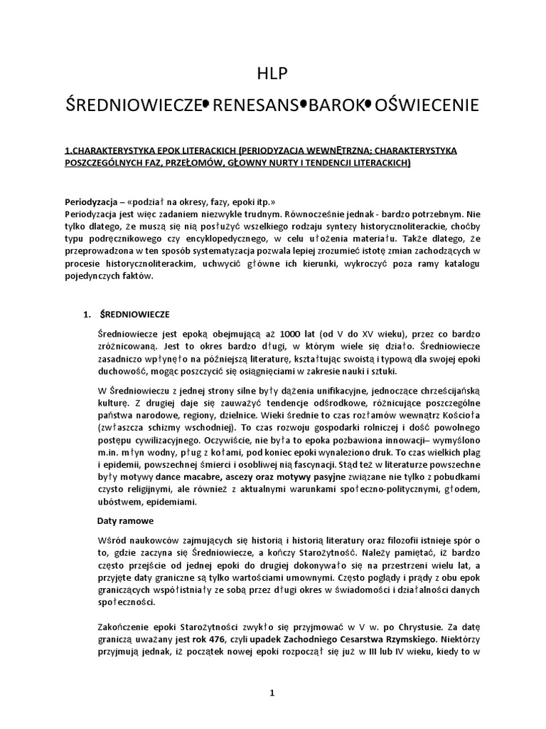 Motyw Cierpienia W Literaturze Renesansu