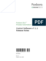 Control Software v7.1.1 Release Notes: Foxboro Evo Process Automation System