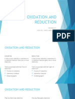 Oxidation and Reduction: Prepared By: Jocelyn C. Rubio, Maed-Physics