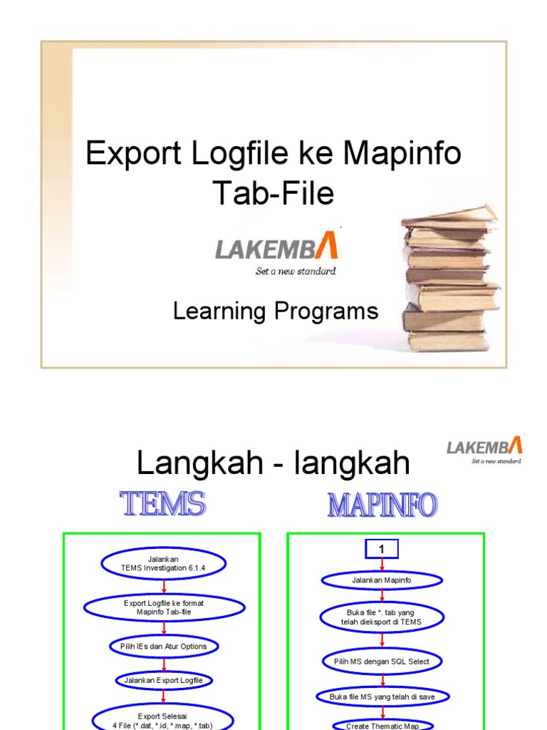 Export Logfile Into Mapinfo Tab-File | PDF | Sains & Matematika | Komputer