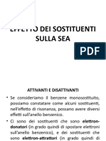 Influenza Dei Sostituenti Sulla Sea