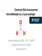 Endogenous Chemical Risk Assessment: Formaldehyde As A Case Example