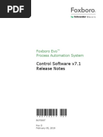 Control Software v7.1 Release Notes: Foxboro Evo Process Automation System