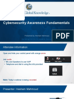 Cybersecurity Awareness Webinar Global Knowledge Deck