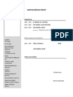 Contoh CV PDF Bahasa