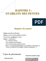CHAPITRE 5 _ STABILITE DES PENTES