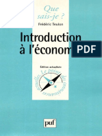 Introduction À Léconomie by Frédéric Teulon