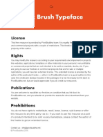 Zeyk Brush Typeface: License