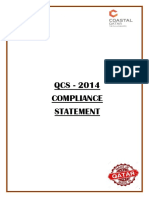 QCS 2014 Compliance Statement