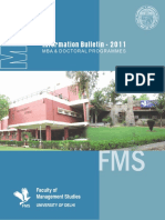 FMS Admission Brochure 2011