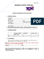 Graduate Traineeship Application Form