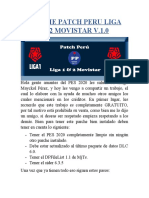 Guia de Instalación Parche Patch Peru Liga 1&2 Movistar