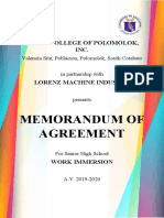 Memorandum of Agreement: B.E.S.T. College of Polomolok, Inc