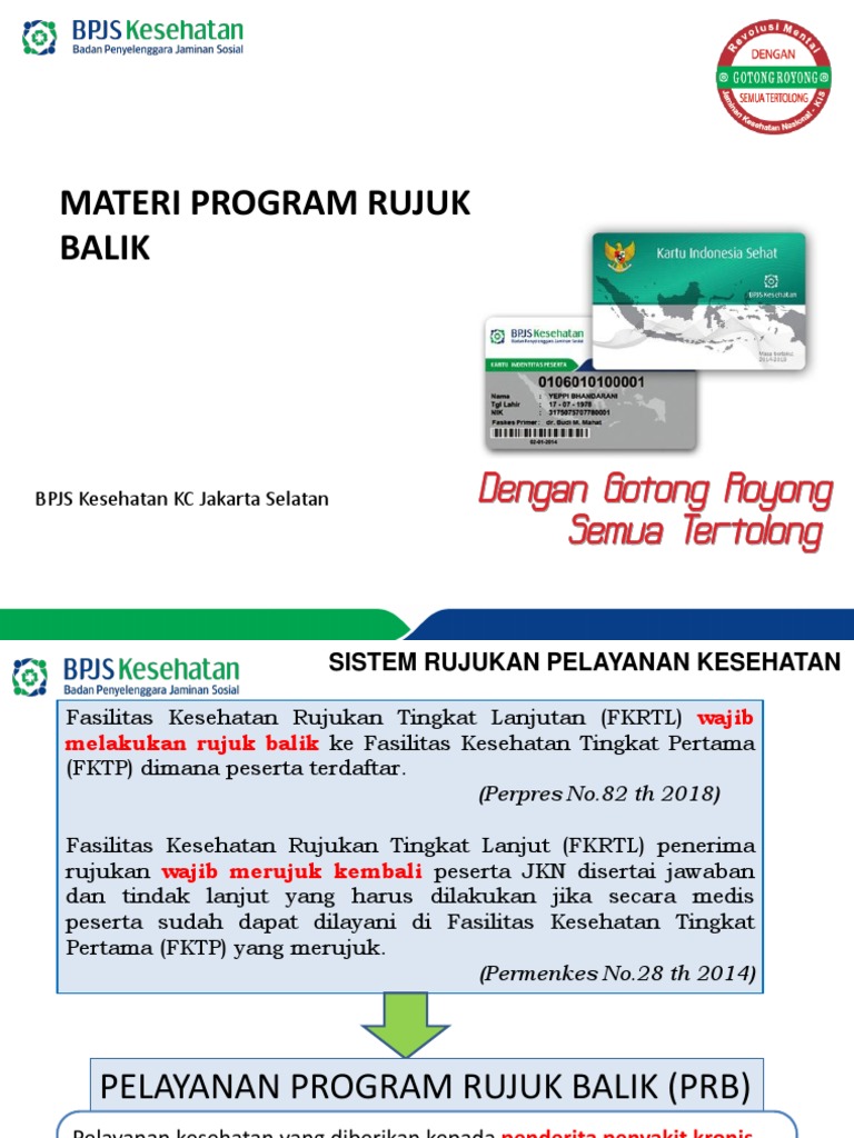 Panduan Program Rujuk Balik BPJS Kesehatan | PDF | Pengembangan Diri