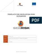 Template For Developing Risk Scenarios