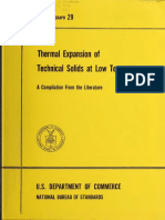 Coefficient of Linear Thermal Expansión