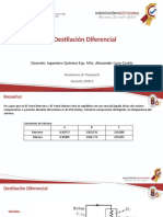 3 Destilación Diferencial